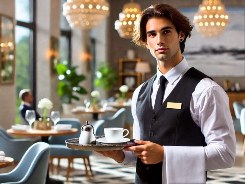 The Role of a Waitress at Fleurs Et Café in Doha, Qatar